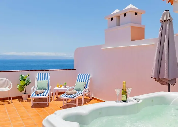 Lägenhet Penthouse With Jacuzzi By Dream Homes Tenerife *